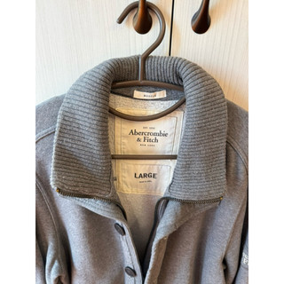Abercrombie & Fitch 運動夾克，正品，男士，紐扣領，立領，