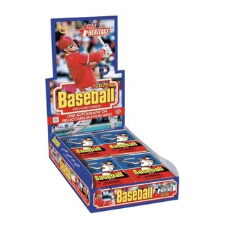 花鹿王公仔屋/2026 TOPPS HERITAGE BASEBALL HOBBY BOX(保1簽名or1物品)
