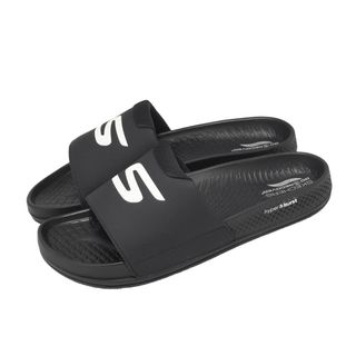 63*SKECHERS 男鞋 拖鞋 足弓 輪胎底 輕量 彈性 止滑 黑 Hyper Slide 229254BLK