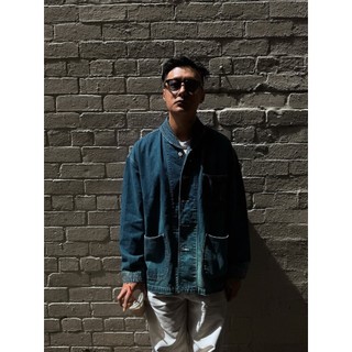 MADNESS NV. SHAWL COLLAR NEP DENIM COVERALL 餘文樂同款