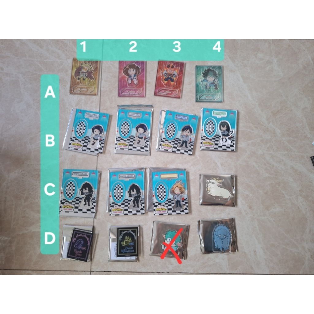 我的英雄學院 壓克力立牌 咖啡廳 霍克斯 麗日御茶子 奮進人 相澤消太 上鳴電氣 歐爾麥特 蛙吹梅雨 耳郎響香 綠谷出久