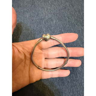 pandora潘朵拉硬環蛇鏈愛心款家庭樹