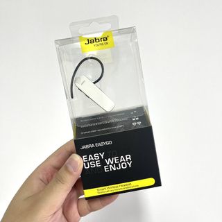 新品【保固一年】Jabra 白色立體聲單耳藍牙耳機 耳掛式 單耳耳機 超強續航力 耳麥內建麥克風 開車 外賣員 商務員