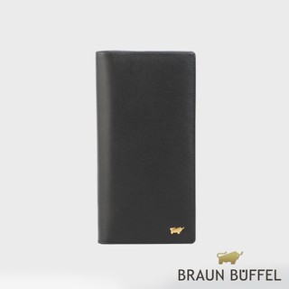 【BRAUN BUFFEL】新遊牧族-TW 14卡V型長夾-黑色(德國小金牛台灣總代理)/BF380-620-BK