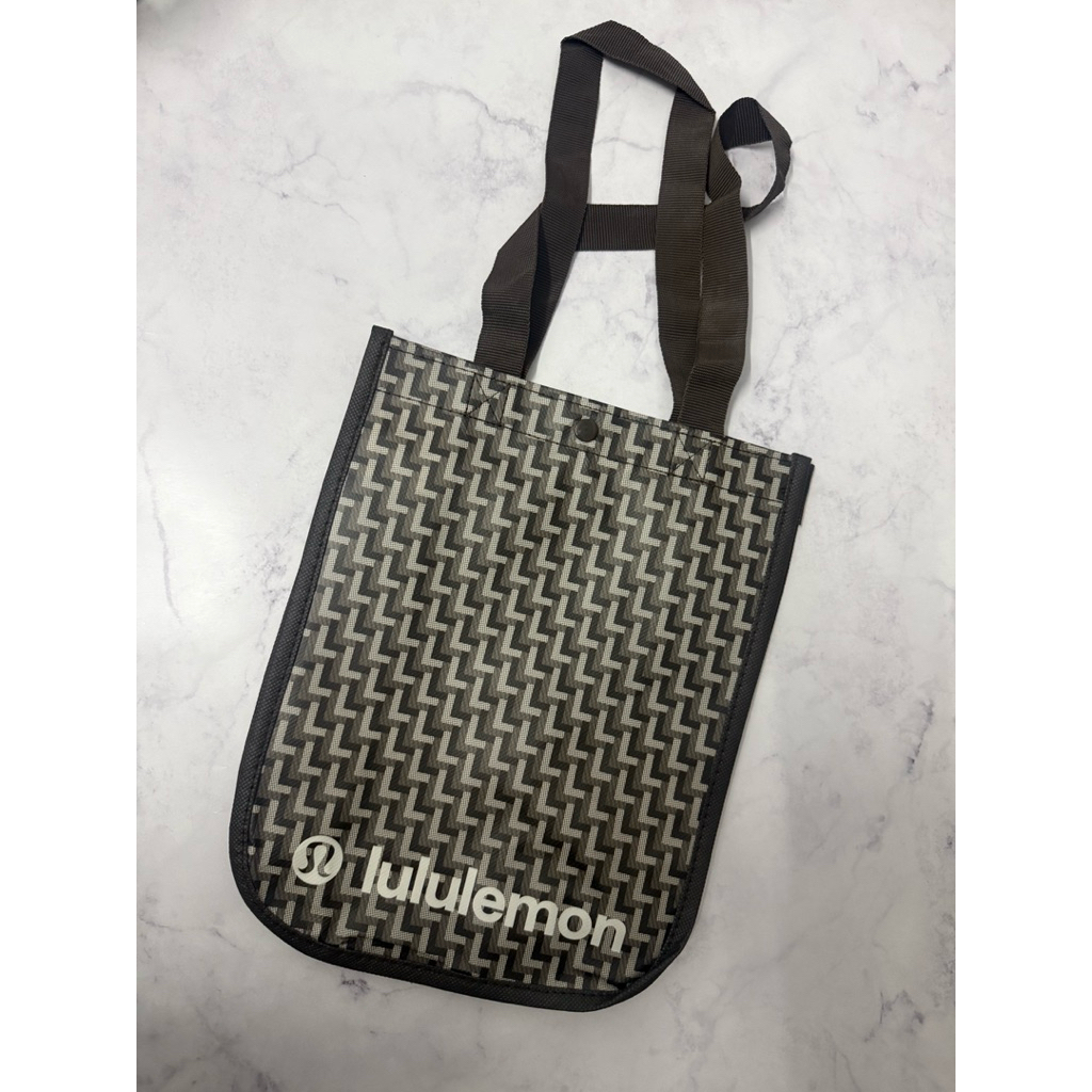 【現貨】限量 開立發票 當天寄出Lululemon 正品 購物袋 老花購物袋 季節限定 環保購物提袋