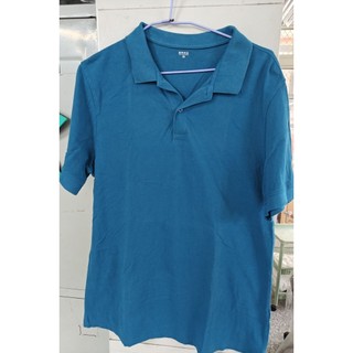 ERSS 男款短袖 Polo 衫深邃的石油藍 (Petrol Blue) 或鴨青色（175/XL）