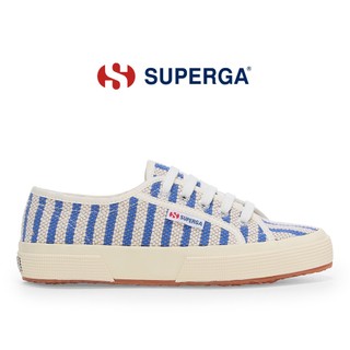 SUPERGA 女鞋 休閒鞋 2750 COTTON 系列 條紋 親子款 藍米色 S5138VW-AAA