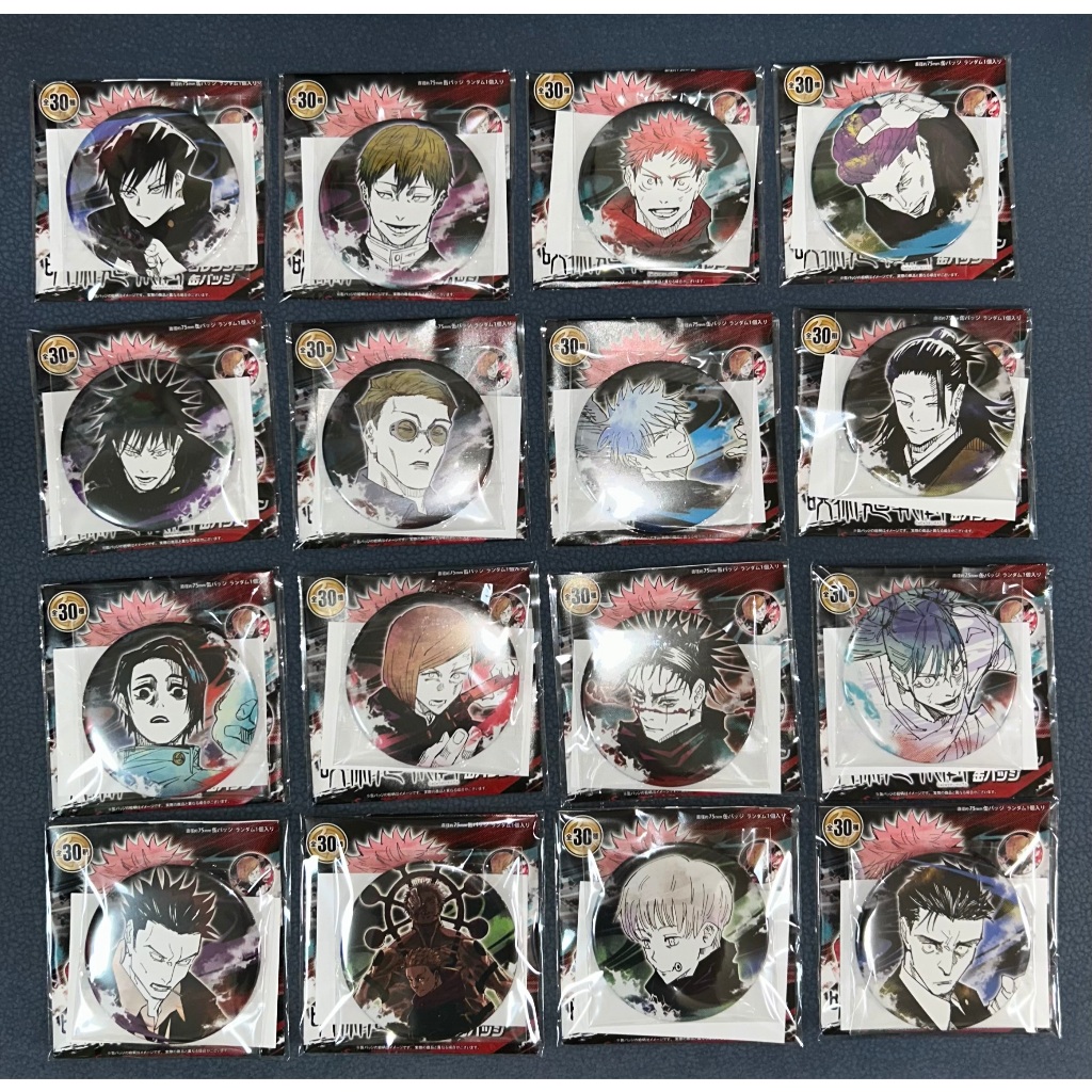 【全新】日版 咒術迴戰 咒術迴戰展 原畫 徽章 別針 乙骨憂太 五條悟 脹相 日車寬見 虎杖悠仁 伏黑惠 伏黑甚爾