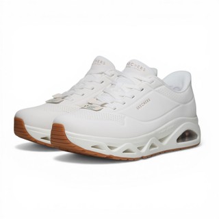 SKECHERS 休閒鞋 UNO GLIDE ON AIR 白色 寬楦 瞬穿 氣墊 女 190113WW