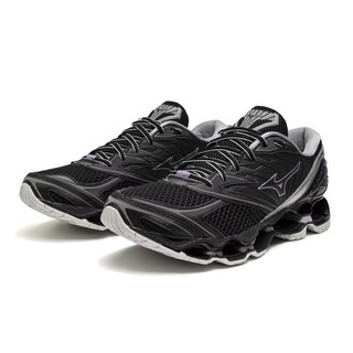 Mizuno 美津濃【授權經銷】男款復古休閒鞋 PROPHECY LS 波浪溝槽設計黑銀紫 D1GA250701