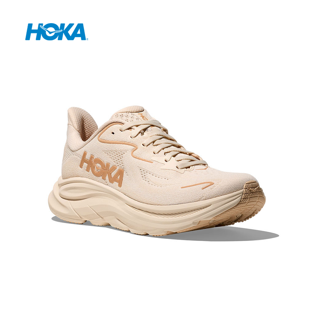 HOKA【授權經銷】女款運動鞋 CLIFTON 10 路跑鞋 輕量 支撐 香草白/樺木 HO1162031VCH