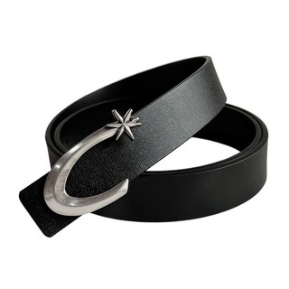 【ZOIS 佐伊】Clenfit 真皮 高質感 星光閃耀 金屬皮帶 金屬未來感 搭配 搭配 LOGO 腰帶 飾品 設計款