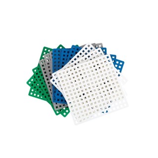 娃娃國【丹麥 PLUS-PLUS】小加加積木-創意底板12入-混色(藍.綠.灰.白) 適用2cm小顆粒 自由拼接建構積木