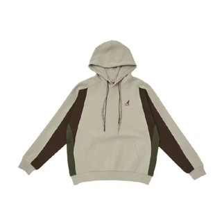 Kangol 袋鼠 中性款 64551050 寬版落肩 拼接 帽T 連帽上衣
