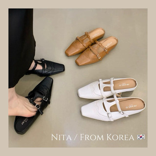 Nita🇰🇷韓國帶回 內增高 包頭鞋 半拖鞋 穆勒鞋懶人鞋