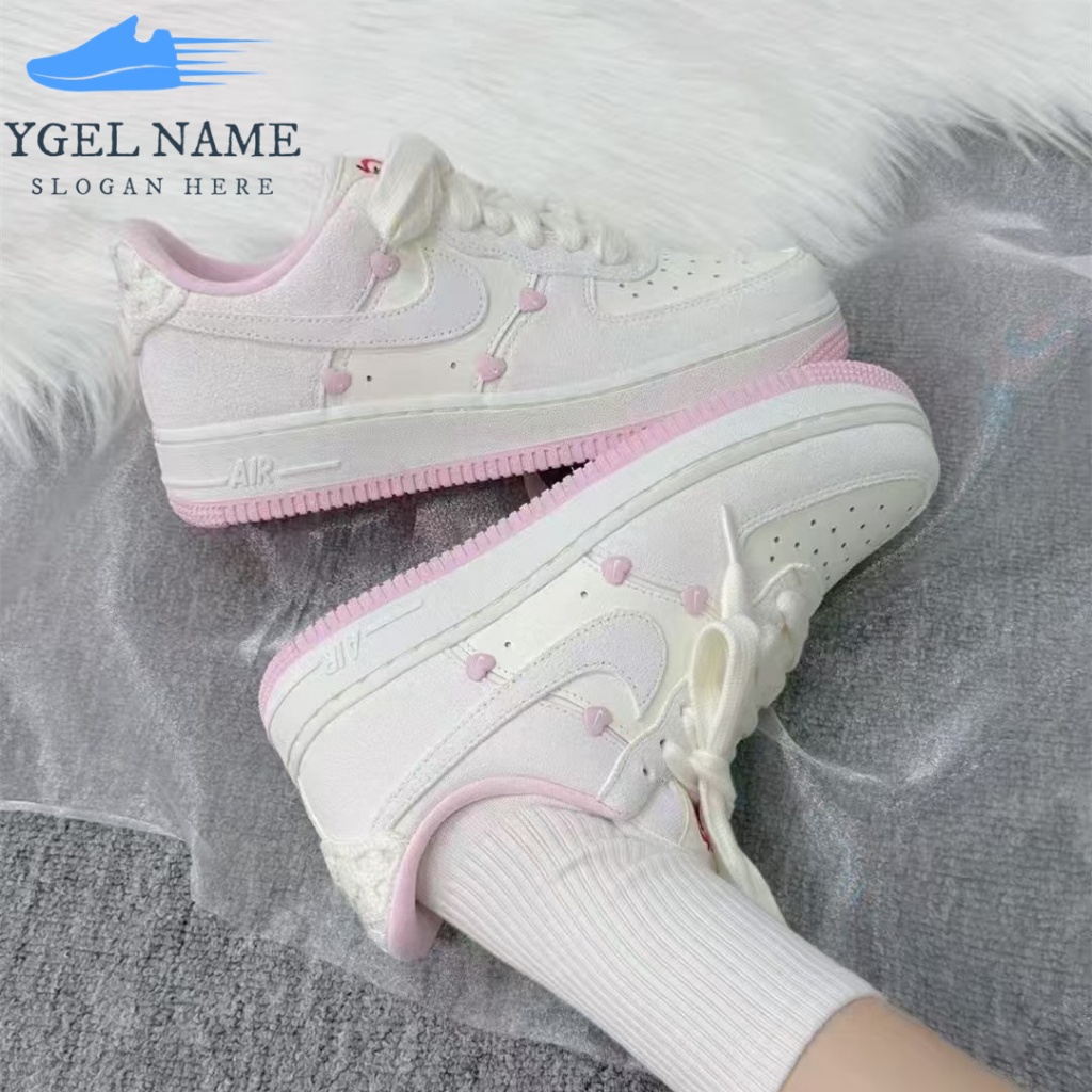 韓國代購 Nike Air Force 1 07 AF1 休閒鞋  櫻花粉 麂皮 女鞋 HV5992-111
