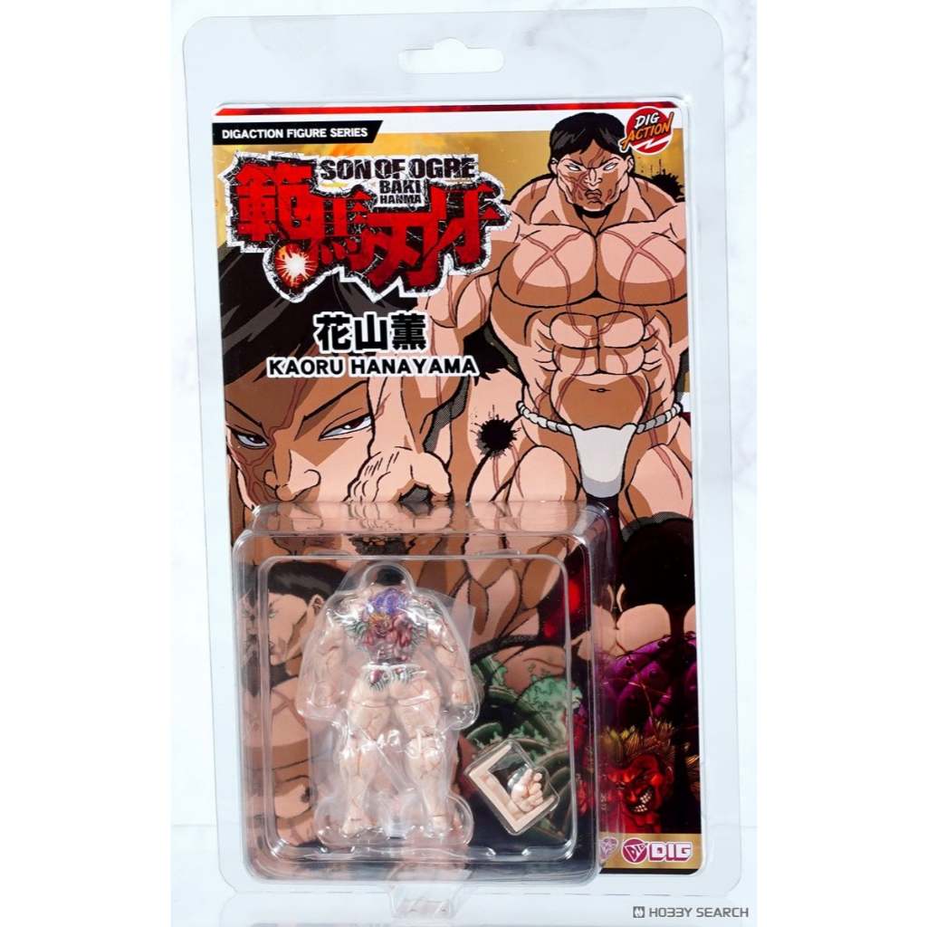 全新現貨 DIGACTION 刃牙 花山薫 非範馬刃牙 3吋可動 1/24 BAKI 超商付款免訂金