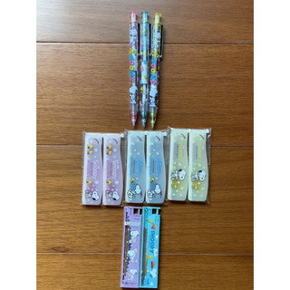 Snoopy史努比文具｜自動鉛筆 HB筆芯 彩色筆芯｜學生必備 文具組