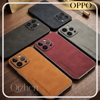 隔日到貨OPPO A6S A6X 5G台灣版 輕奢翻毛皮 MagSafe手機殼鋁合金強力磁吸引磁環 極致手感 商務紳士風