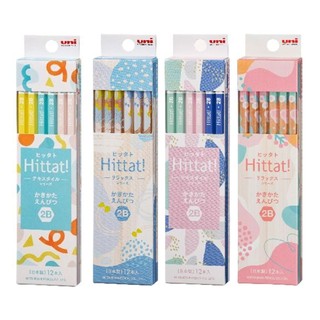 【久大文具】UNI三菱 Hittat!和風6角原木2B抗汙鉛筆-12入 (5648~51) 六角鉛筆 0180@0147
