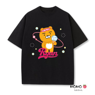 【MOMO】100%純棉短袖 萊恩 Ryan 情侶裝短袖 KAKAO FRIENDS 厚磅棉踢 oversize t恤