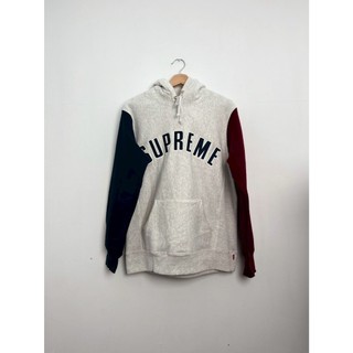 【WUSO】SUPREME Color Blocked Arc Logo Hoodie SIZE M