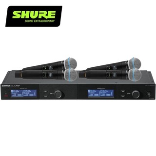 SHURE SLXD4QDAN+ /BEAT58 數位無線四頻道接收器｜適用於SLX-D+數位無線麥克風1對4系統