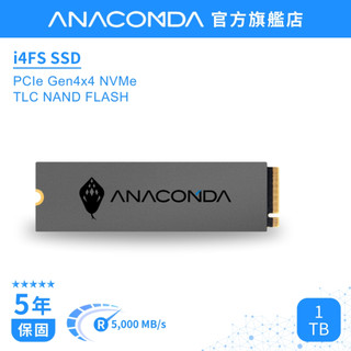 【隔日到貨】巨蟒 SSD 1TB NVMe M.2 2280 Gen4x4 PCIe 固態硬碟｜I4FS