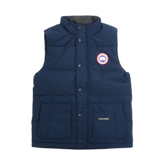 Canada Goose 再生輕量尼龍立領拉鍊背心(深藍)