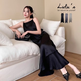 LULUS/女神感不規則垂墜細肩長洋裝３色【A02260008】260429