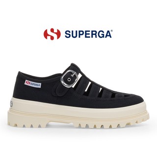 SUPERGA 女鞋 涼鞋 休閒鞋 3541 Alpina系列 編織 黑 S5142FW-AJQ