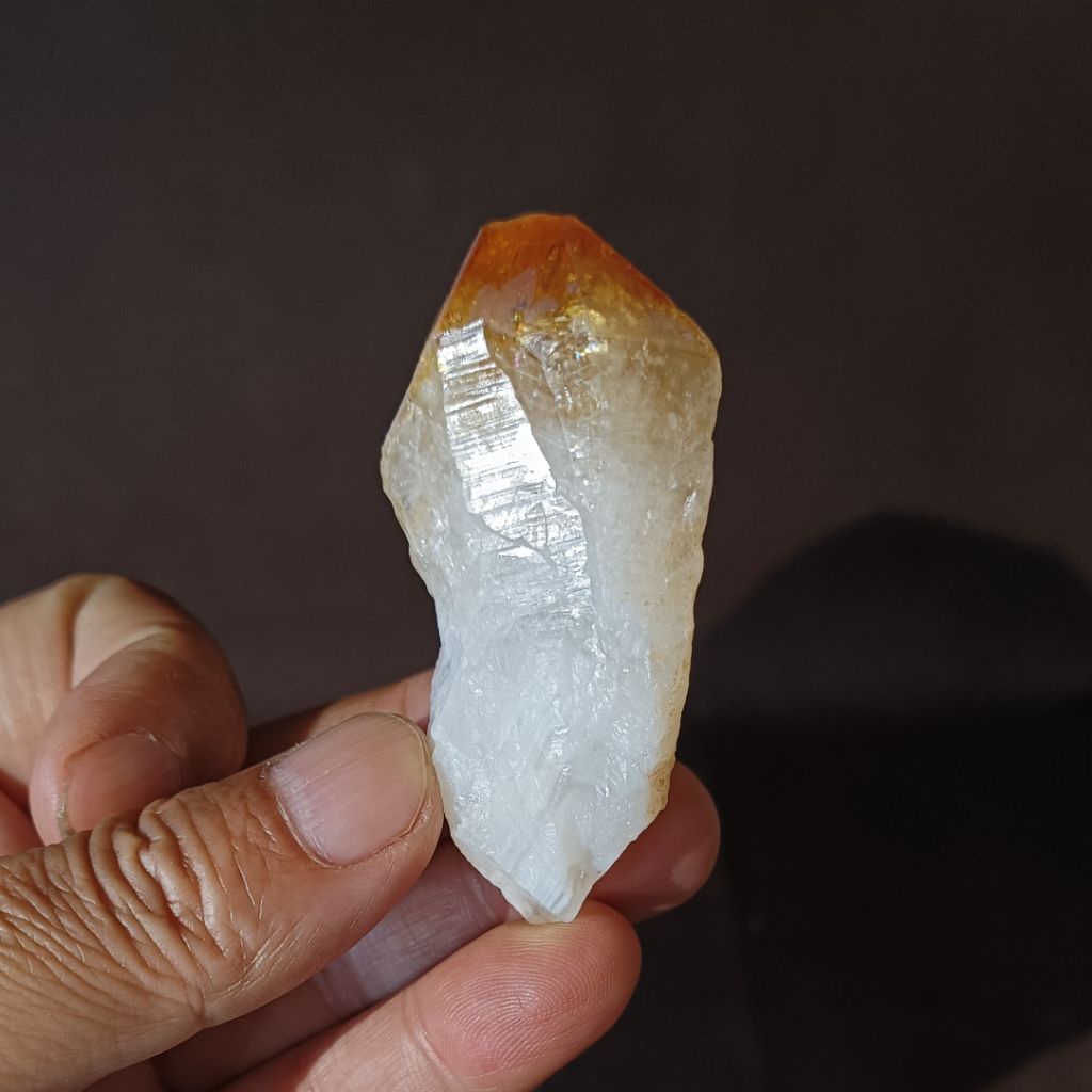 黃水晶 骨幹 權杖 原礦 原石 58g33*66mm