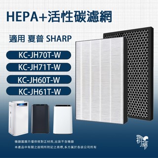 適用Sharp夏普KC-JD60T-W JD70T-W KC-JH60T-W JH70T-W D70 E70 F70濾網