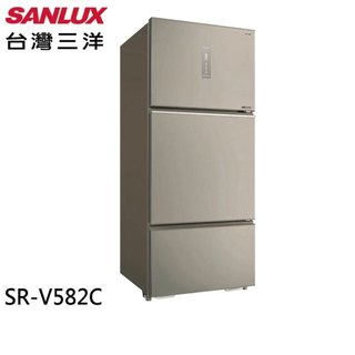 台灣三洋 580公升-3°C微凍保鮮 三門變頻冰箱SR-V582C