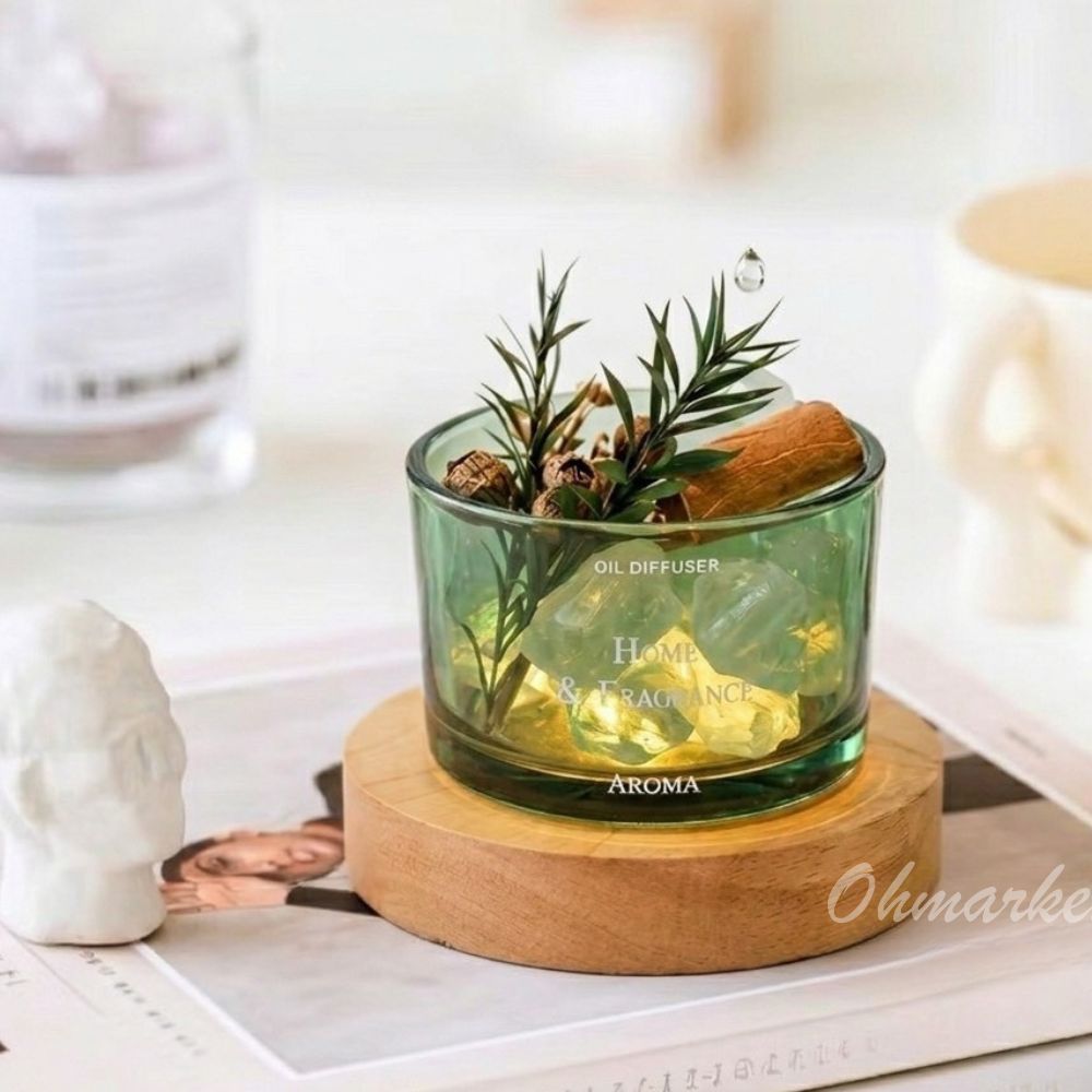 【生活市集】台灣現貨 水晶石無火香薰 水晶擴香石 擴香石禮盒 水晶擴香 擴香水晶 水晶香氛 擴香燈 五行水晶情人節禮物