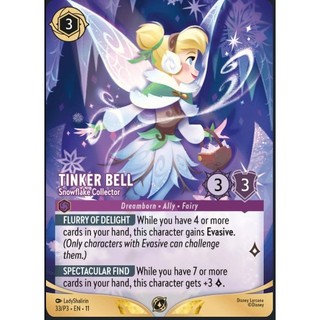 【塔普卡】Tinker Bell 特典卡 33/P3 EN 11 Disney Lorcana 普卡 PR 迪士尼