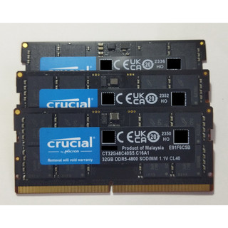 美光 Crucial DDR5 4800 32G SO-DIMM 筆電記憶體 32GB
