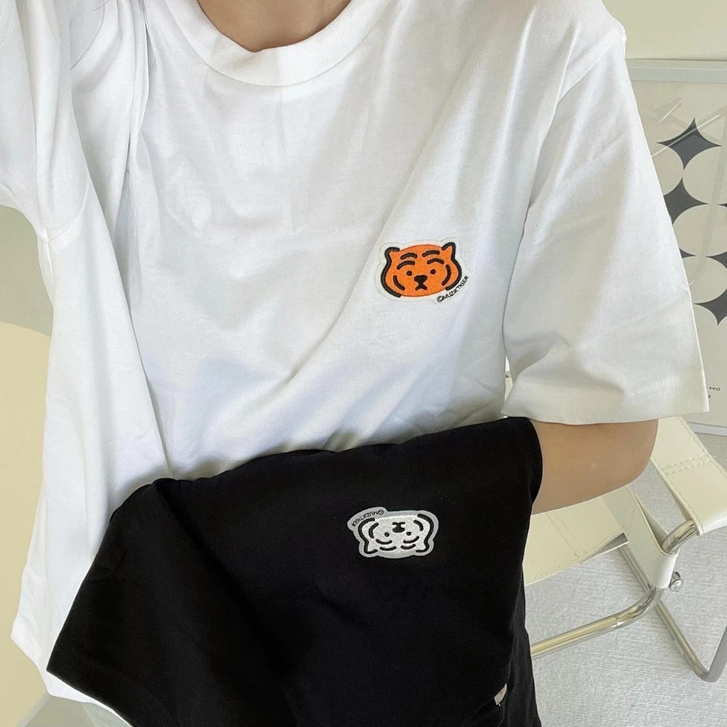 【在台】SPAO x Muzik Tiger 小老虎 短袖 logo短T 1+1 組合 兩件組 短踢 情侶款 韓國短袖