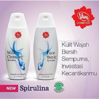 Viva Milk Cleanser Face Tonic Spirulina