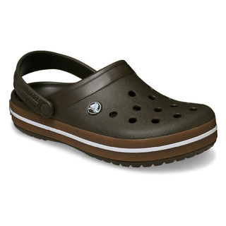 Crocs卡駱馳 (62) Crocband Gum Clog 卡駱班街頭克駱格 中性鞋-深可可色 212756-2ME