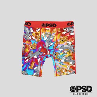【PSD Underwear 官方旗艦店】TOM AND JERRY- 男童平口四角褲-來抓我呀-紅色