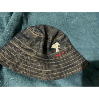 baby kid 二手 古著 Snoopy 史努比 牛仔 小童 兒童 漁夫帽 遮陽帽 約50 cm