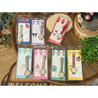 現貨 有發票 日本 Sanrio 三麗鷗 簡約 刻印 皮革錶帶 手錶 kitty 美樂蒂 庫洛米 布丁狗 大耳狗 帕恰狗