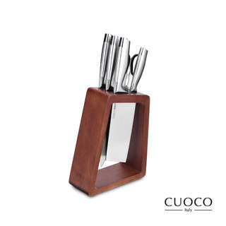 【CUOCO】420密涅瓦木座4刀5件組(4刀1剪1座)