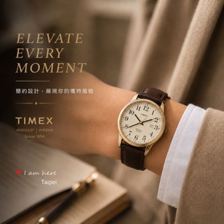 🍀夏日特賣🥳 🇺🇲男款皮革手錶 Timex 天美時 Easy Reader🏆 【萍安居 商行】