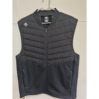 DESCENTE 迪桑特男士拼接輕量羽絨運動背心 XL