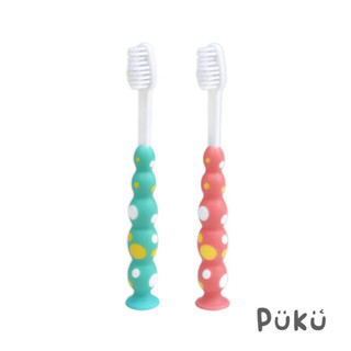 PUKU 藍色企鵝 特柔吸盤牙刷 兒童牙刷【樂兒屋】