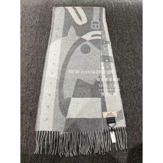 歐洲在途貨 2色 全新正品 HERMES 雙色100%喀什米爾圍巾 Ready Steady Go 圍巾