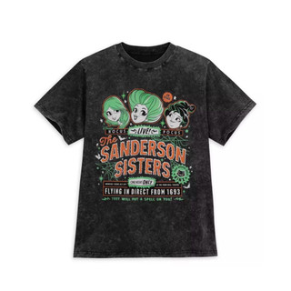 【T2】全新迪士尼Disney Hocus Pocus Sanderson Sisters洗舊短T SZ S