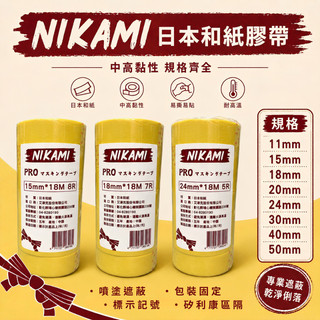 含稅 日本和紙 NIKAMI 狐狸 和紙膠帶 噴漆膠帶 遮蔽膠帶 矽利康 貼紙 KAMOI 750 菊水 701可參考